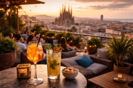 Descubre las mejores terrazas rooftop de Barcelona en 2026 para tomar un cóctel con vistas. Guía de ambiente, precios y consejos expertos para disfrutar del skyline barcelonés.