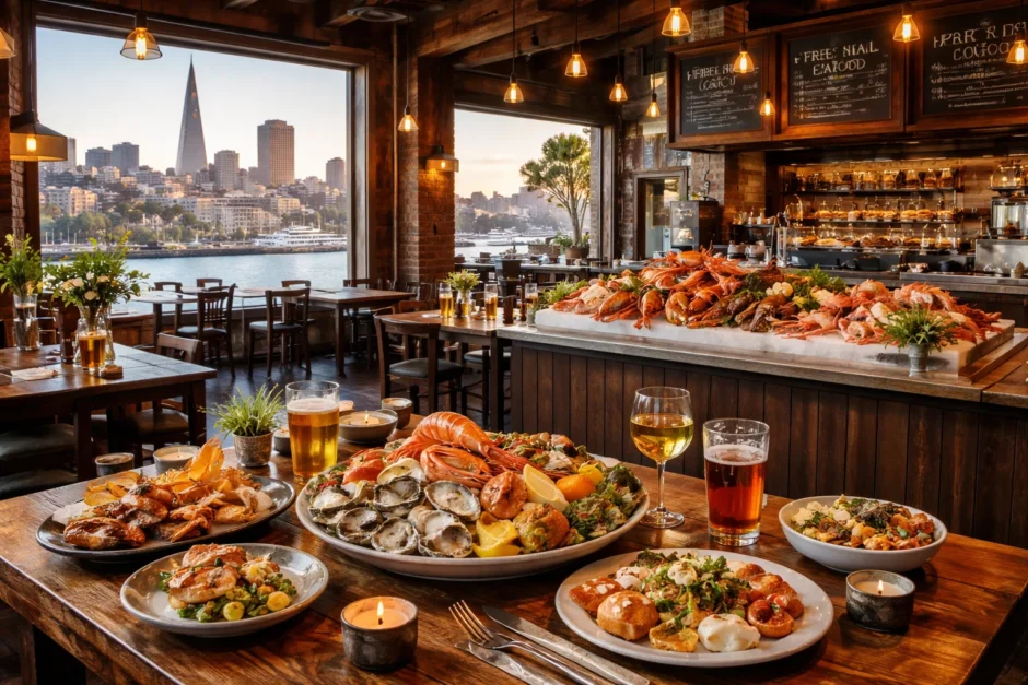 Descubre los mejores restaurantes de mariscos y cocina local en San Francisco para 2026. Guía experta con precios, consejos de reserva, propinas y trazabilidad de alimentos.