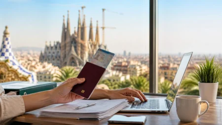 Cómo sacar el NIE en Barcelona en 2026: cita previa paso a paso, precio actualizado, documentos necesarios y qué hacer si no encuentras hueco. Guía práctica para extranjeros y nómadas digitales.