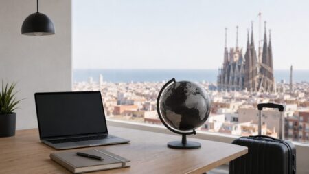 Dónde buscar trabajo en Barcelona sin saber español en 2026: webs reales, sectores que contratan extranjeros, salarios, hoteles, startups y empleos con inglés.