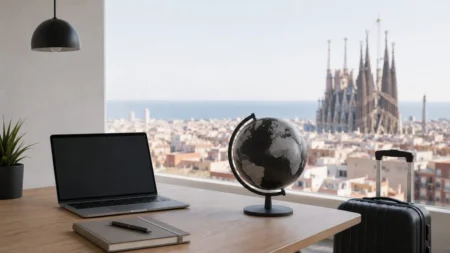 Dónde buscar trabajo en Barcelona sin saber español en 2026: webs reales, sectores que contratan extranjeros, salarios, hoteles, startups y empleos con inglés.