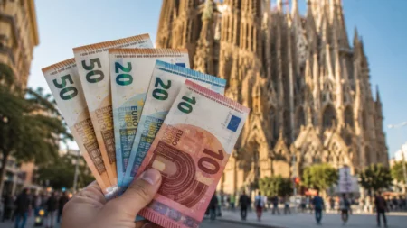 Barcelona 2026 cuánto dinero necesita un turista para una semana — precios reales de hoteles, comida, transporte, tasas turísticas y presupuesto completo de viaje en España.