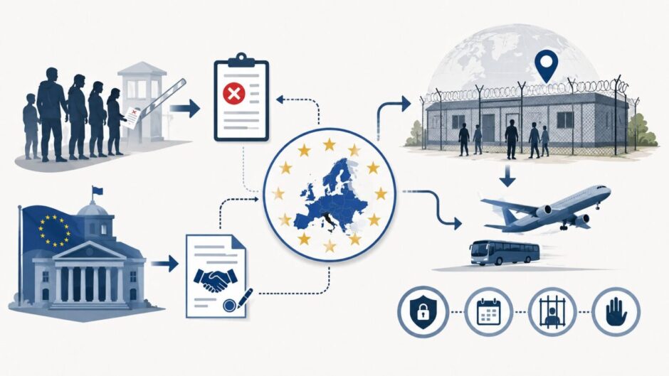 La Unión Europea aprueba una reforma migratoria histórica que permite deportaciones a terceros países, acelera expulsiones y endurece las normas para migrantes irregulares.