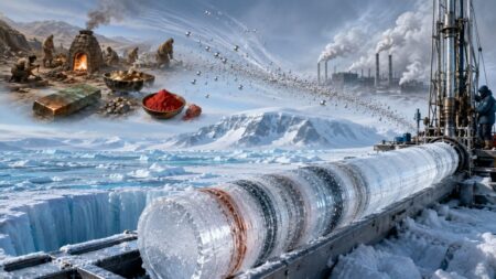 Groenlandia revela en un núcleo de hielo de 1.250 metros que la contaminación humana por mercurio empezó hace unos 4.000 años, se aceleró desde 1840 y obliga a revisar modelos ambientales.