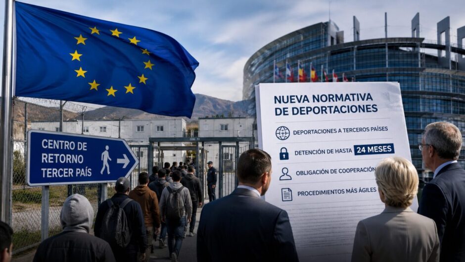 La Unión Europea aprueba una reforma migratoria histórica que permite deportaciones a terceros países, acelera expulsiones y endurece las normas para migrantes irregulares.